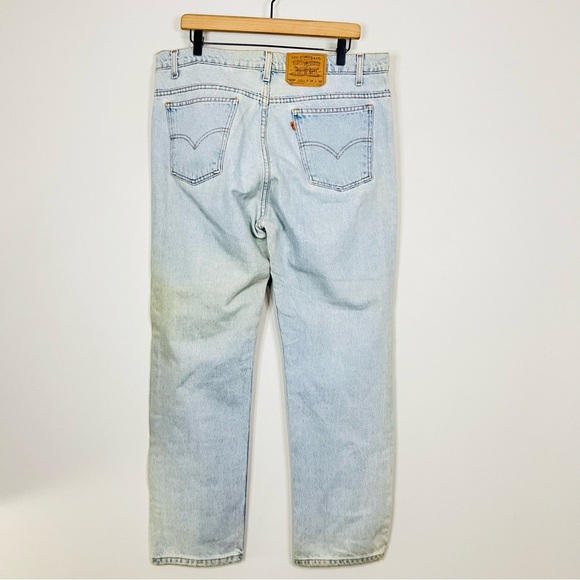 Vintage Levi's Light Wash 505 Orange Tab Straight Jeans 38W - Picture 8 of 8